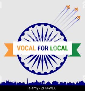 vocal for local slogan given by indian prime minister to empowering indian economy made in india concept vector illustration 2fk4wec