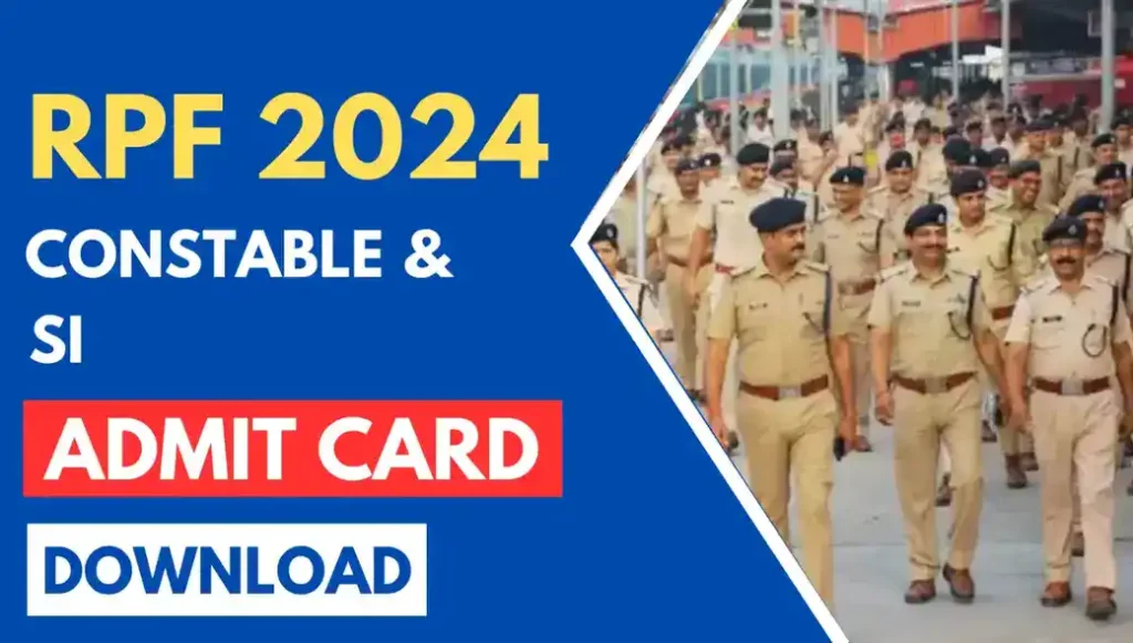 RPF SI Admit Card 2024